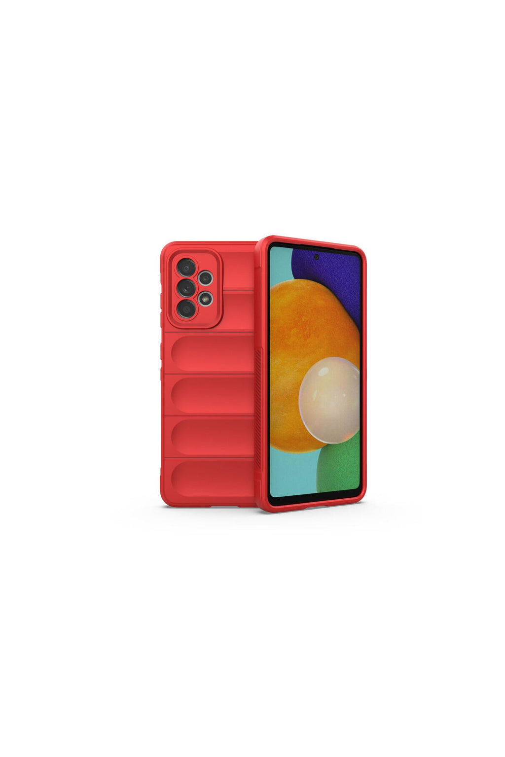 Samsung Galaxy A52 Uyumlu Kılıf Optimum Silikon - Kırmızı
