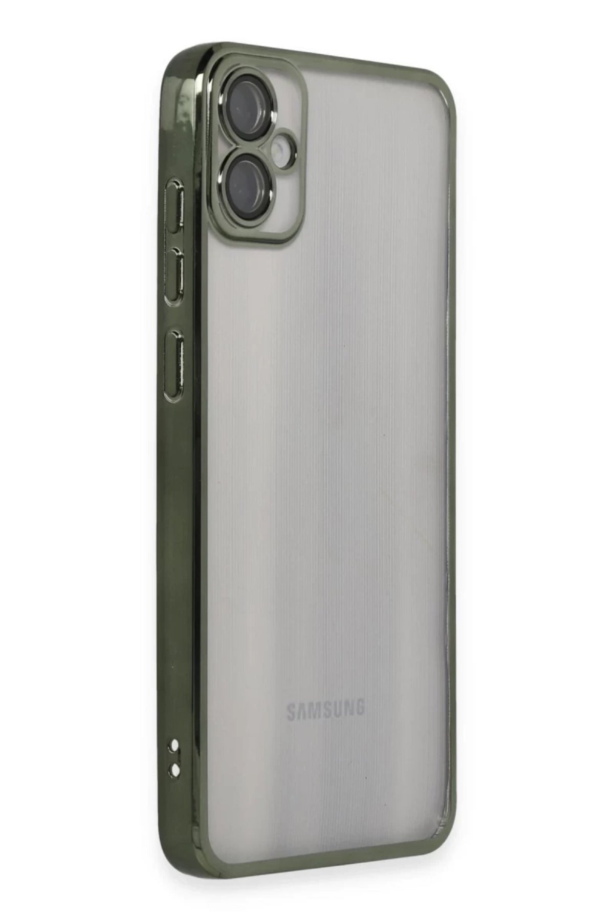 Samsung Galaxy A05 Uyumlu Kılıf Lensli Silikon - Yeşil