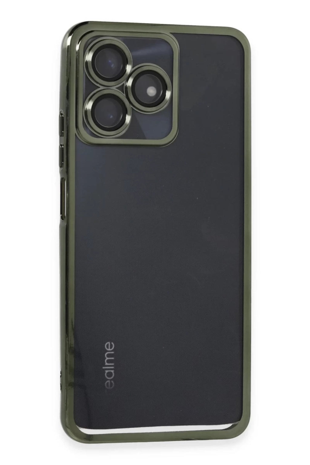 Realme C53 Uyumlu Kılıf Lensli Silikon - Yeşil