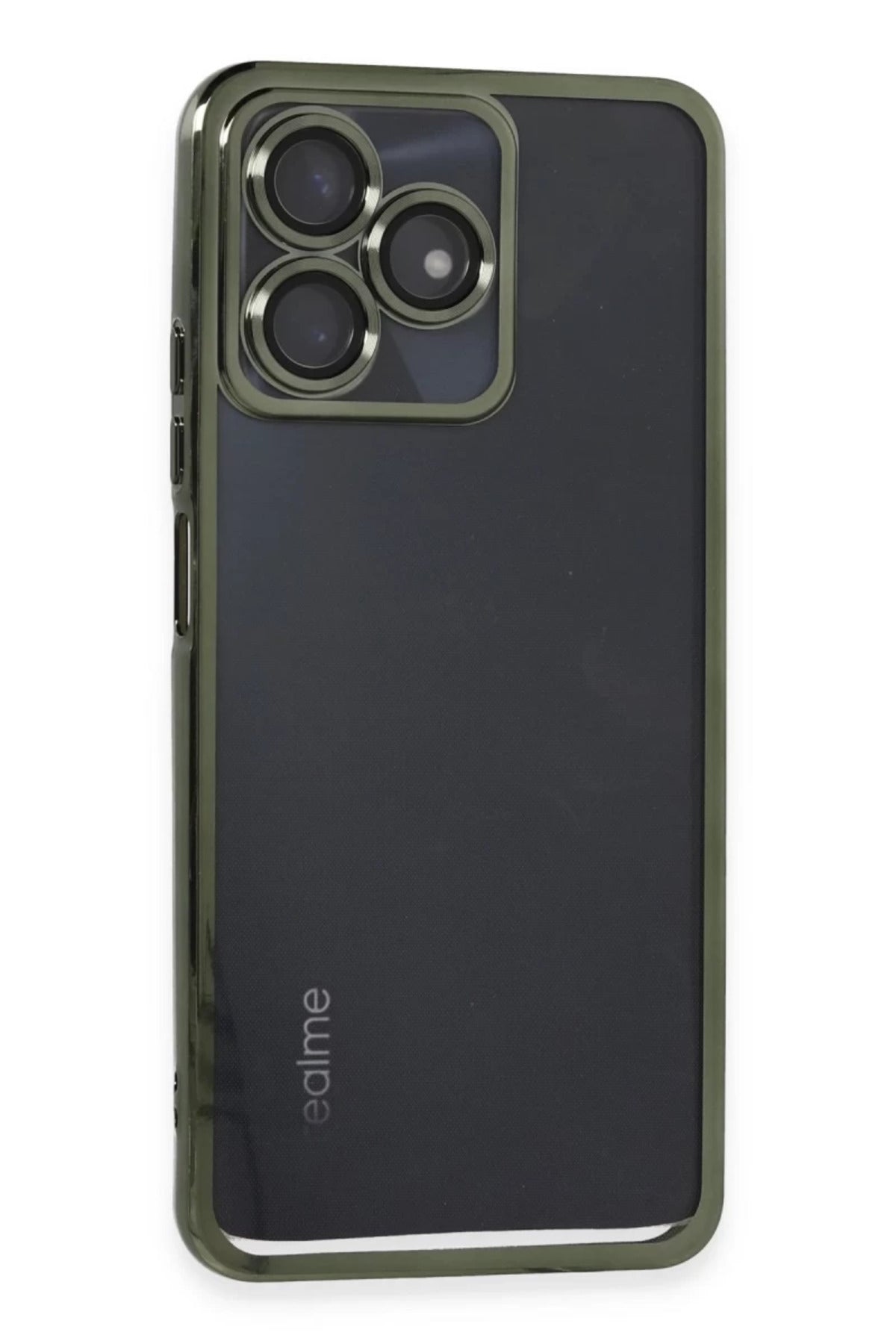 Realme C53 Uyumlu Kılıf Lensli Silikon - Yeşil