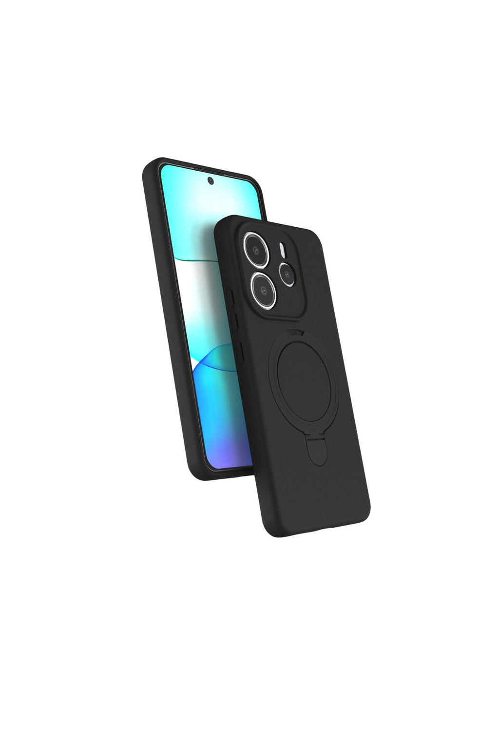 Xiaomi Redmi Note 14 4G Uyumlu Regal Magsafe Standlı Kapak - Siyah