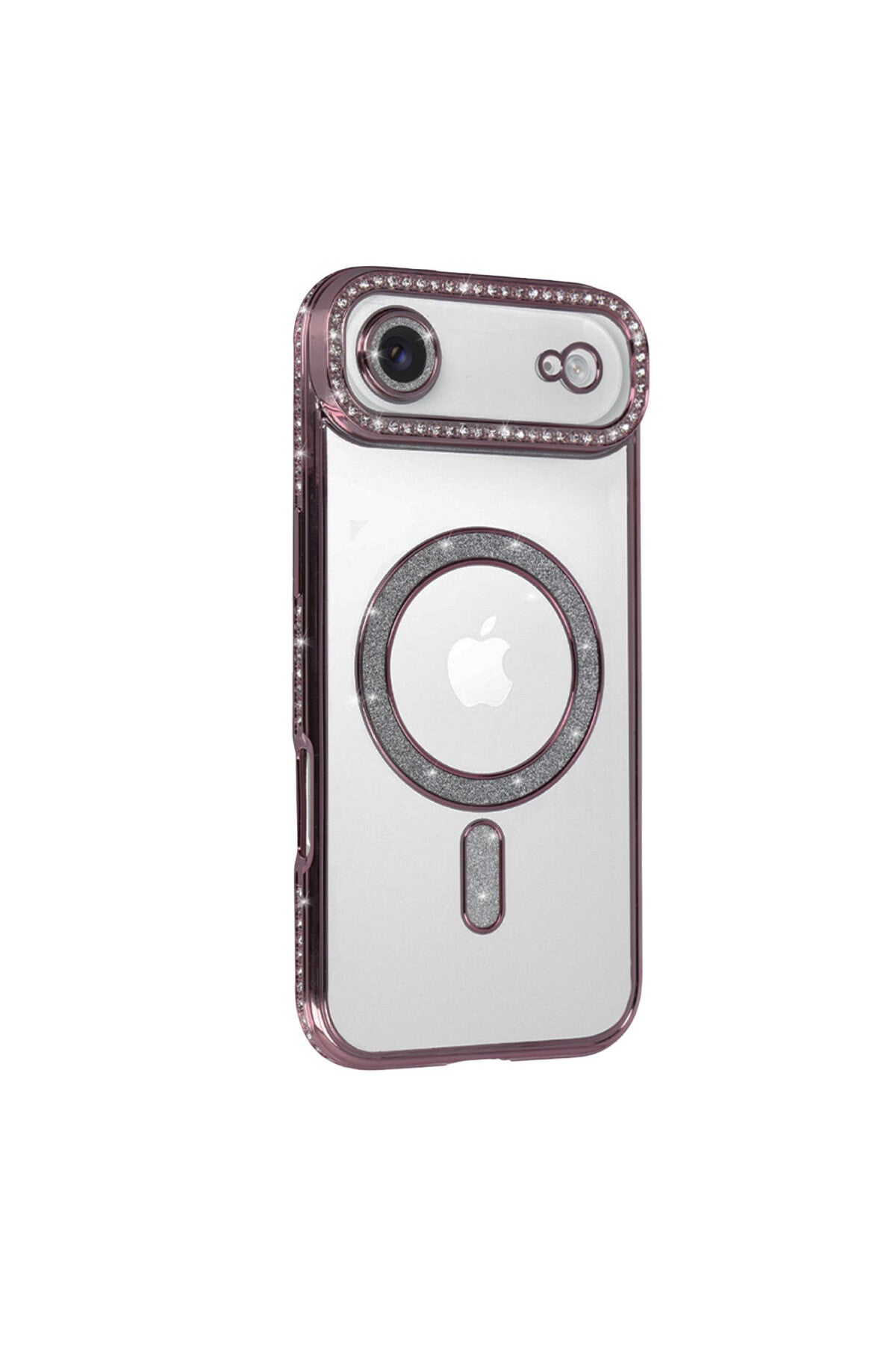 Apple iPhone 17 Air Uyumlu Joke Simli Magneticsafe Kılıf - Pembe