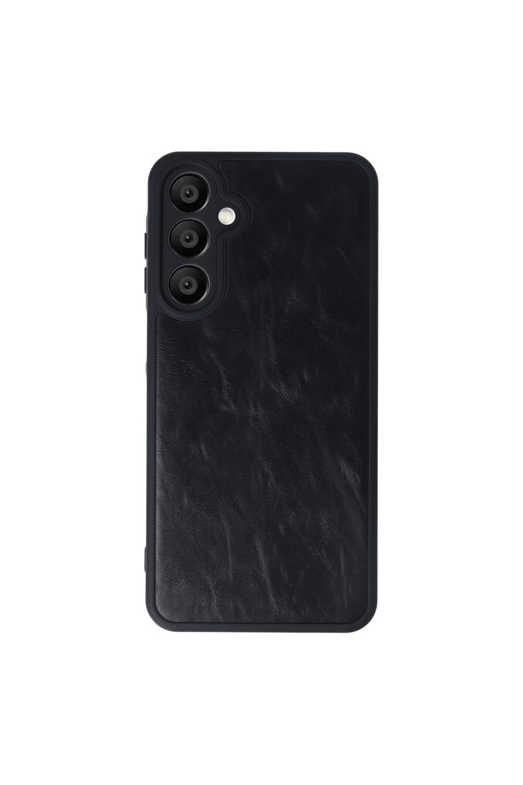 Samsung Galaxy A16 5G Uyumlu Kılıf Aras Deri Kapak - Siyah