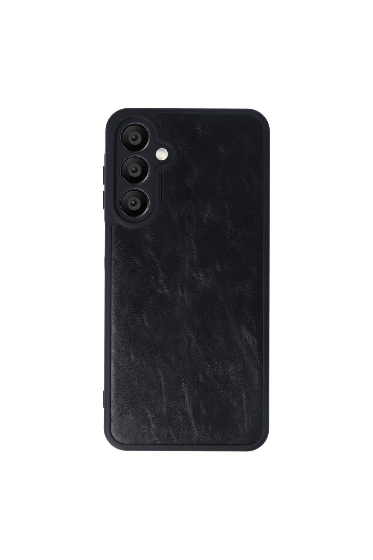 Samsung Galaxy A16 5G Uyumlu Kılıf Aras Deri Kapak - Siyah