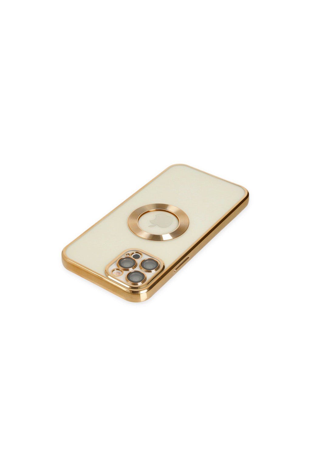 Apple iPhone 12 Pro Uyumlu Kılıf Slot Silikon - Gold