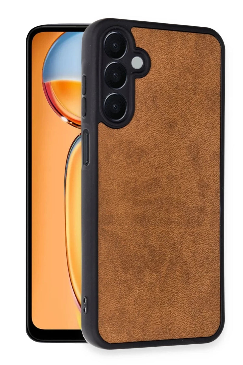 Samsung Galaxy A25 5G Uyumlu Kılıf Aras Deri Kapak - Taba