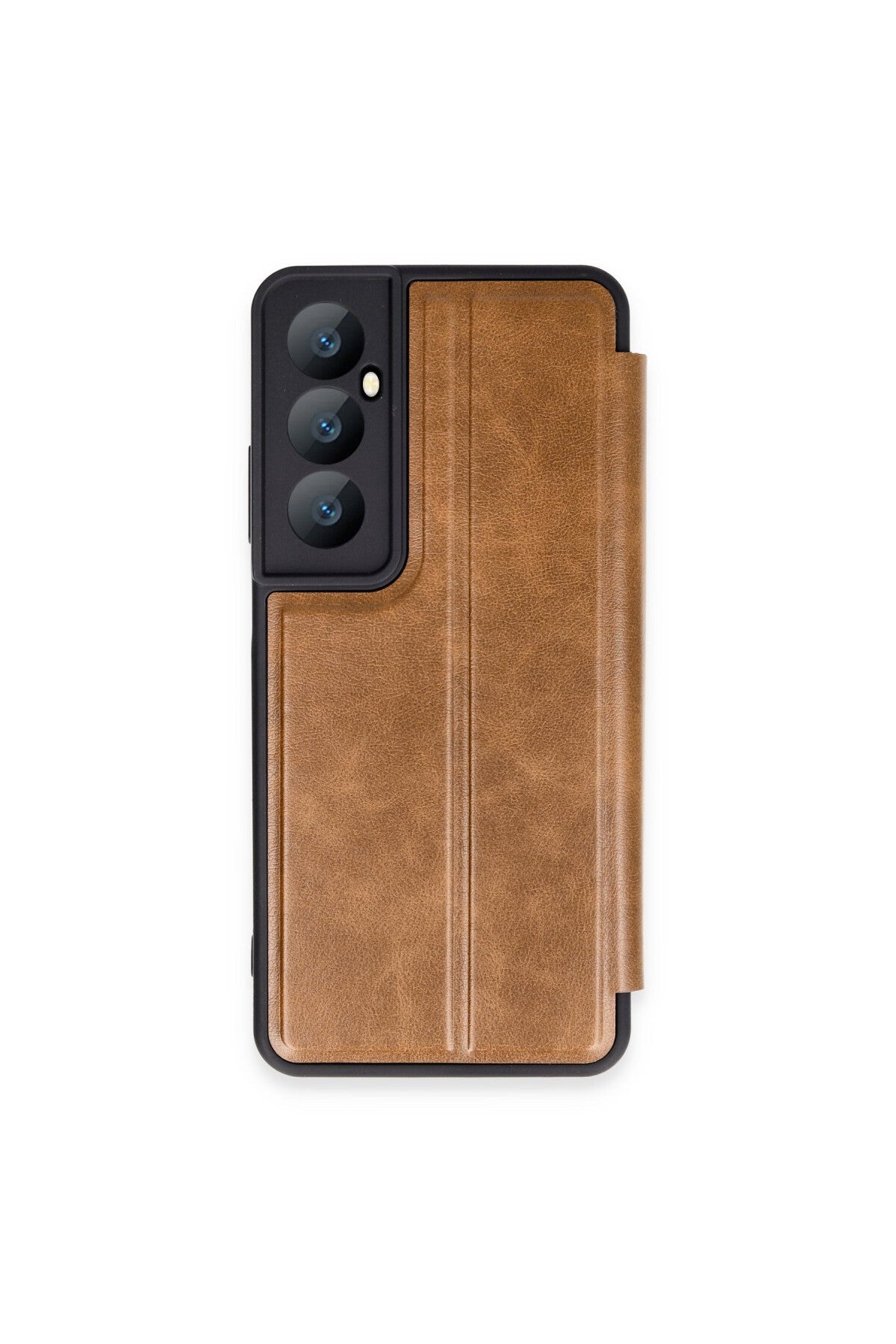 Realme C65 Uyumlu Kılıf Flip Cover - Taba