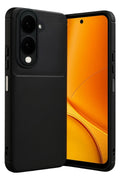Vivo Y29S Uyumlu Auto Focus Karbon Kapak - Siyah