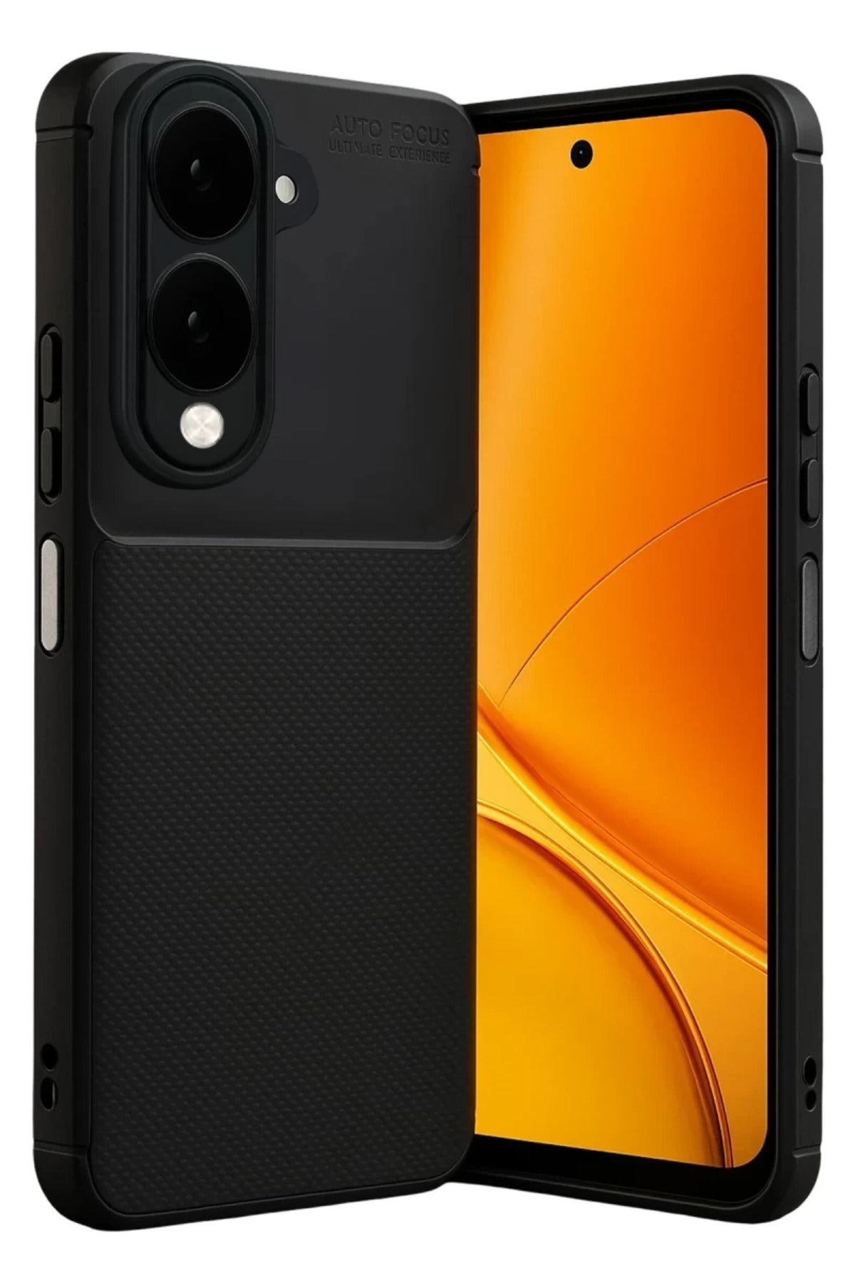 Vivo Y29S Uyumlu Auto Focus Karbon Kapak - Siyah