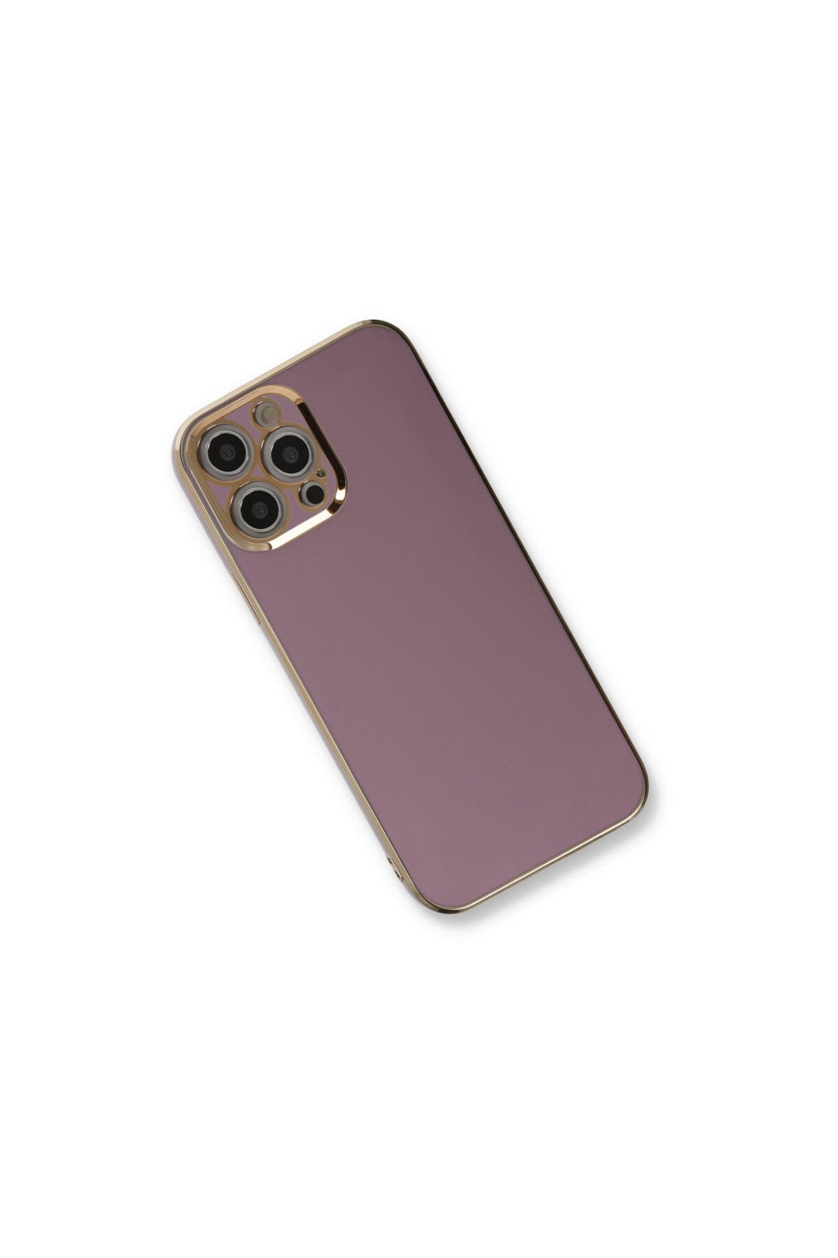 Apple iPhone 12 Pro Max Uyumlu Kılıf Volet Silikon - Mor