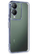 Vivo Y17S Uyumlu Kılıf Lensli Silikon - Açık Mavi