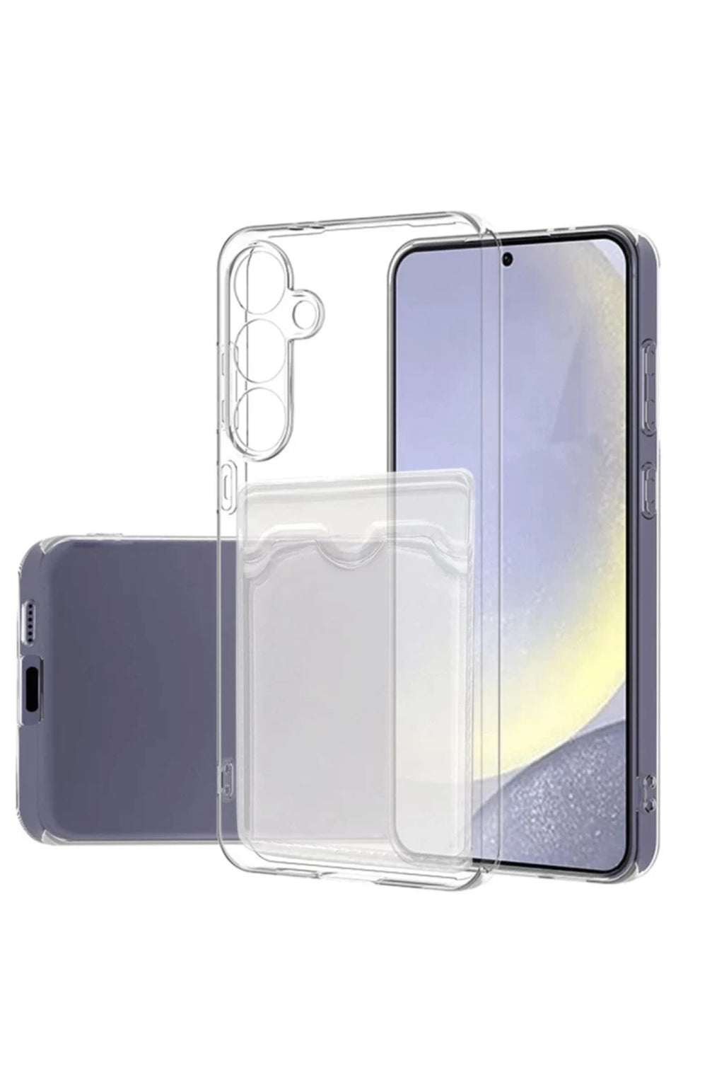 Samsung Galaxy S24 FE Uyumlu Kılıf Kart Şeffaf Silikon - Şeffaf