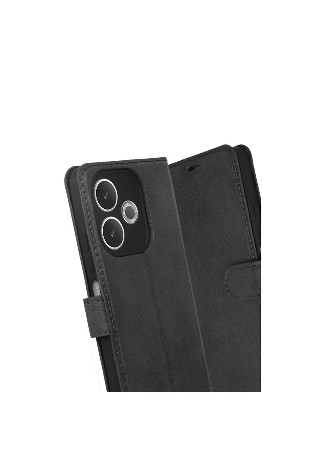 Oppo A5 Pro 4G Uyumlu Trend S Plus Kapaklı Kılıf - Siyah
