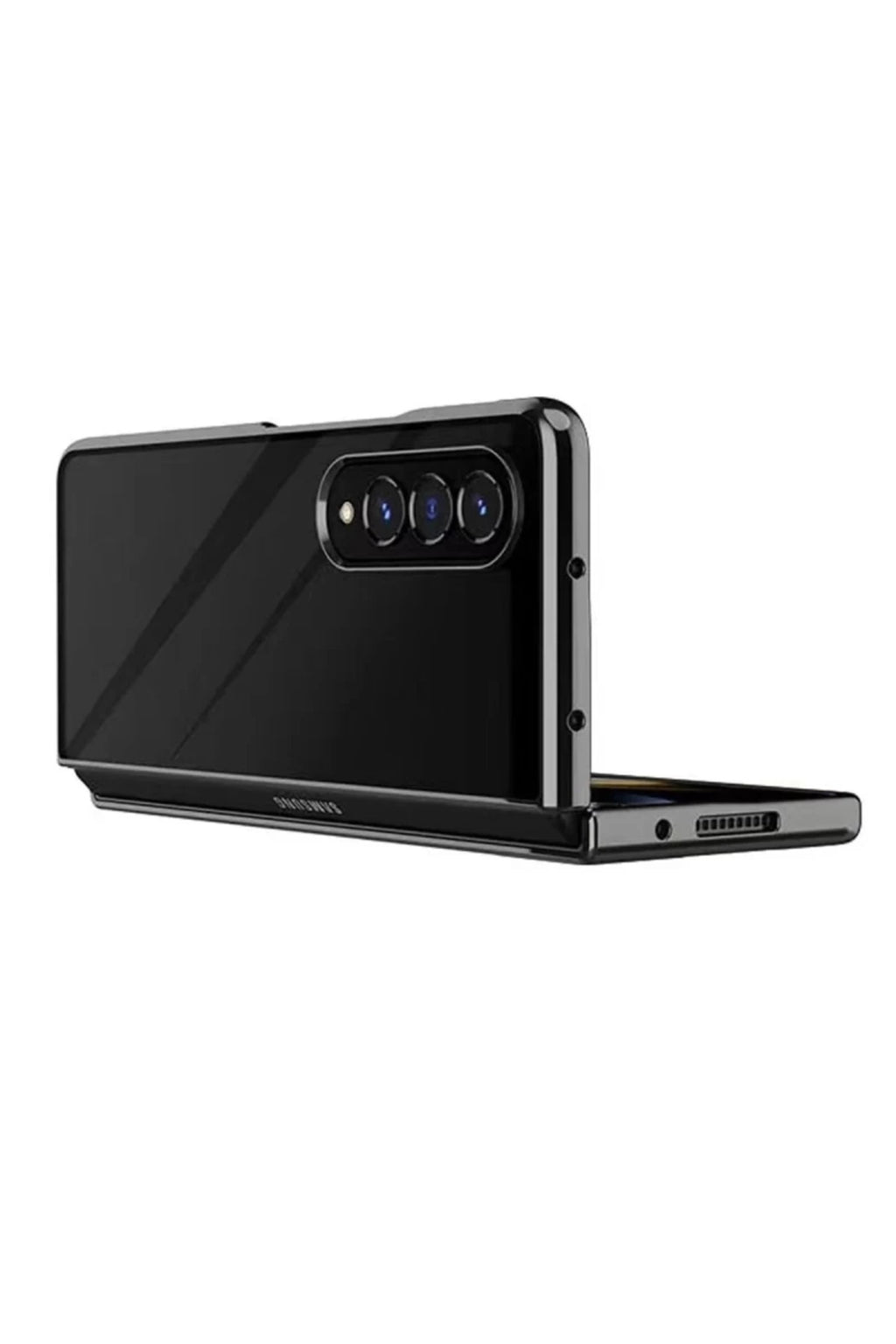Samsung Galaxy Z Fold 4 Kılıf Fold Element Kapak - Siyah