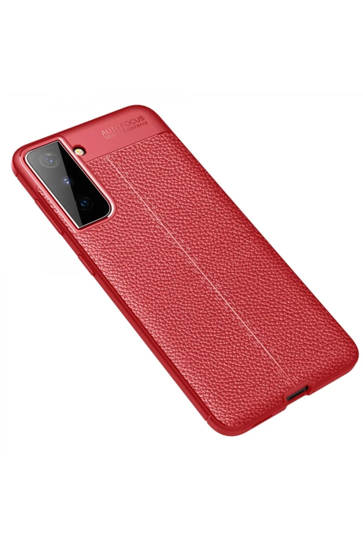 Samsung Galaxy S21 Plus Uyumlu Kılıf Auto Focus Kapak - Kırmızı