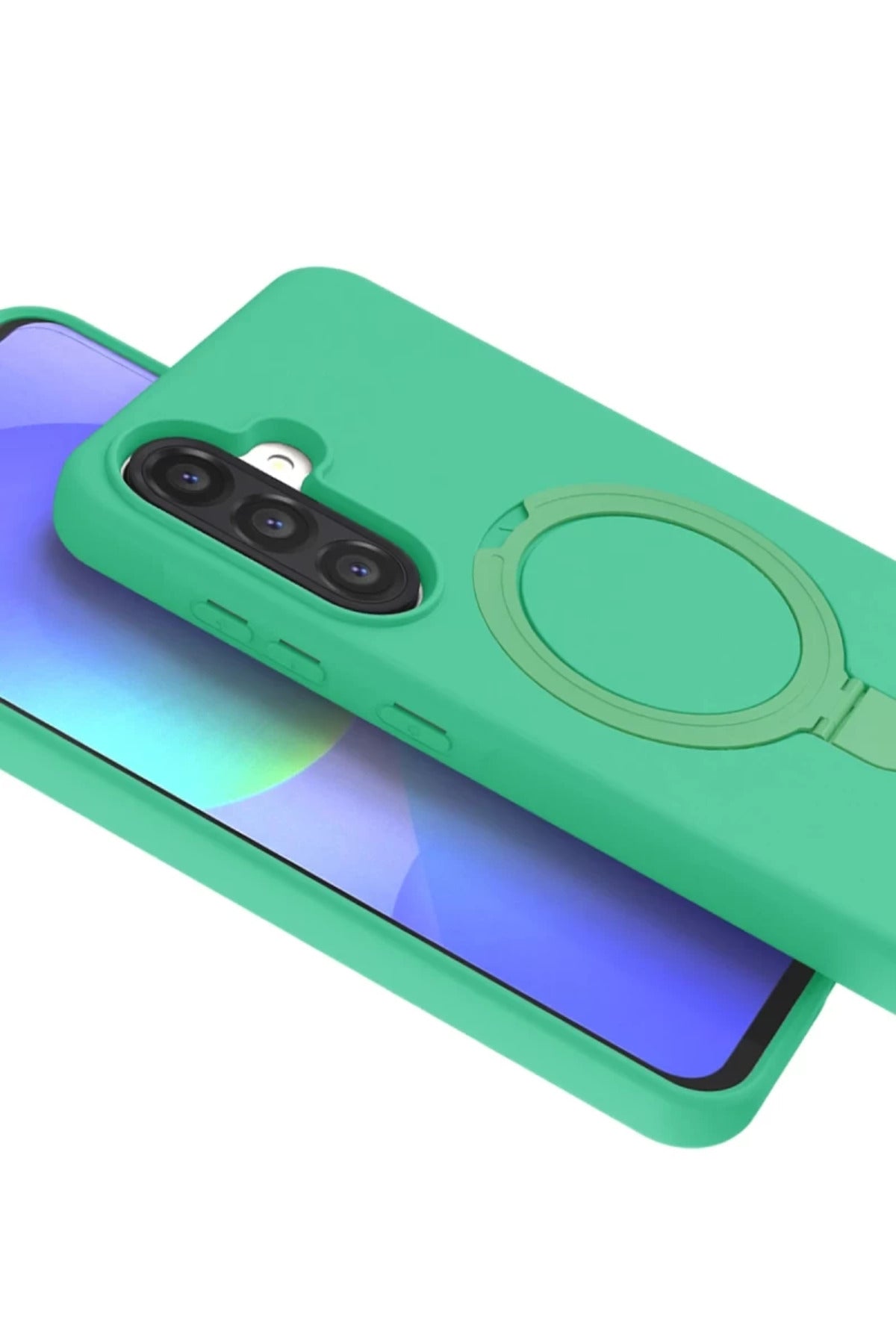 Samsung Galaxy A36 Uyumlu Regal Magsafe Standlı Kapak - Yeşil