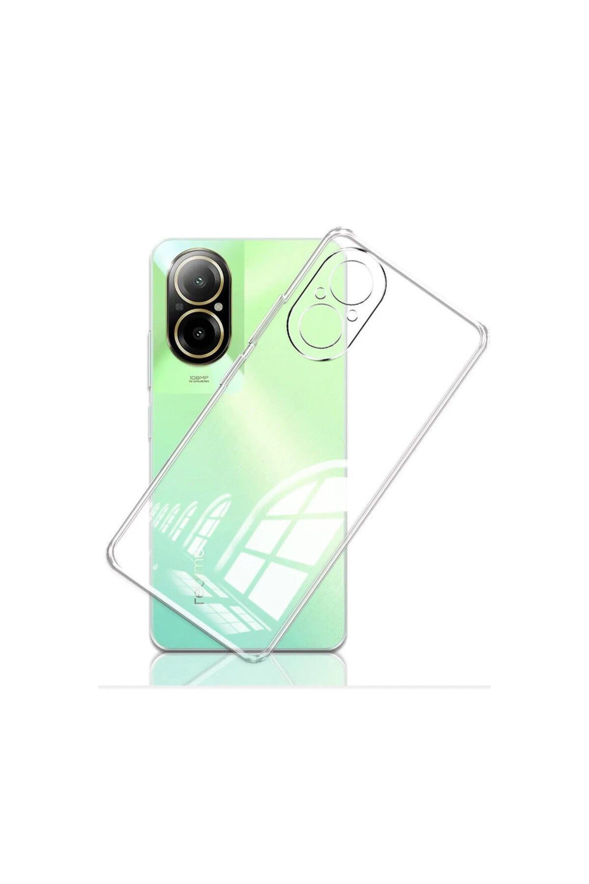 Realme 12 Lite Uyumlu Kılıf Lüx Şeffaf Silikon