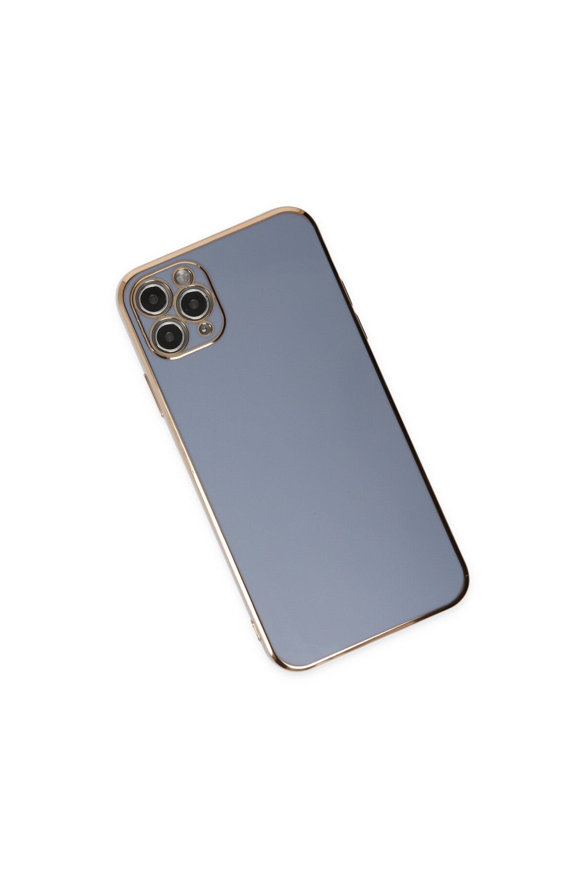 Apple iPhone 11 Pro Max Uyumlu Kılıf Volet Silikon - Mavi