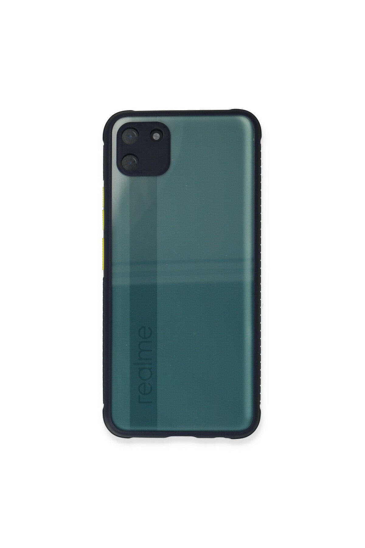 Realme C11 Uyumlu Kılıf Miami Şeffaf Silikon - Lacivert