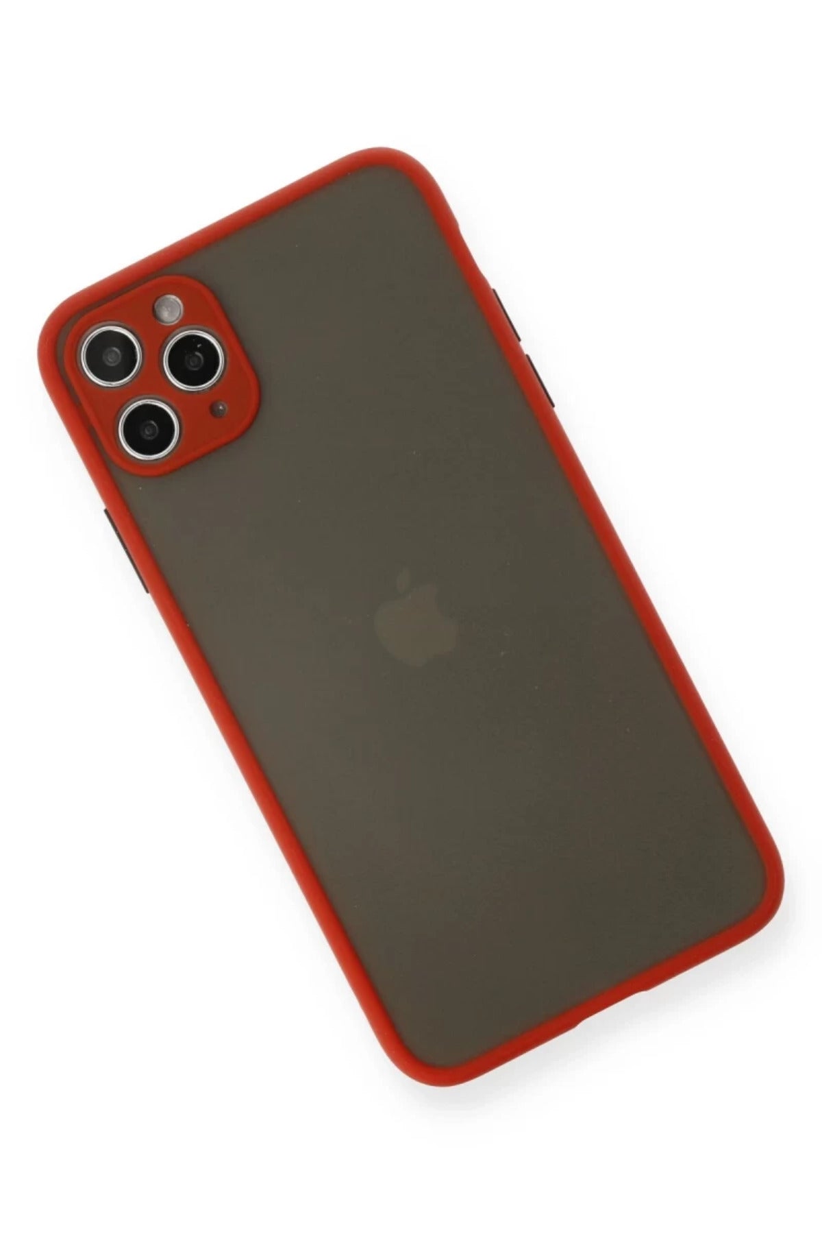 Apple iPhone 11 Pro Max Uyumlu Kılıf Montreal Silikon Kapak - Kırmızı