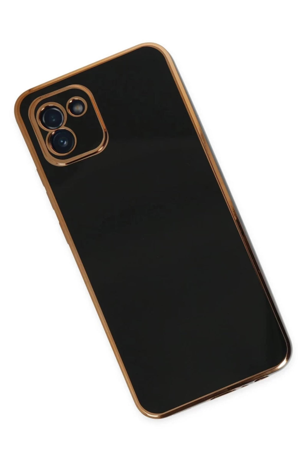Samsung Galaxy A03 Uyumlu Kılıf Volet Silikon - Siyah