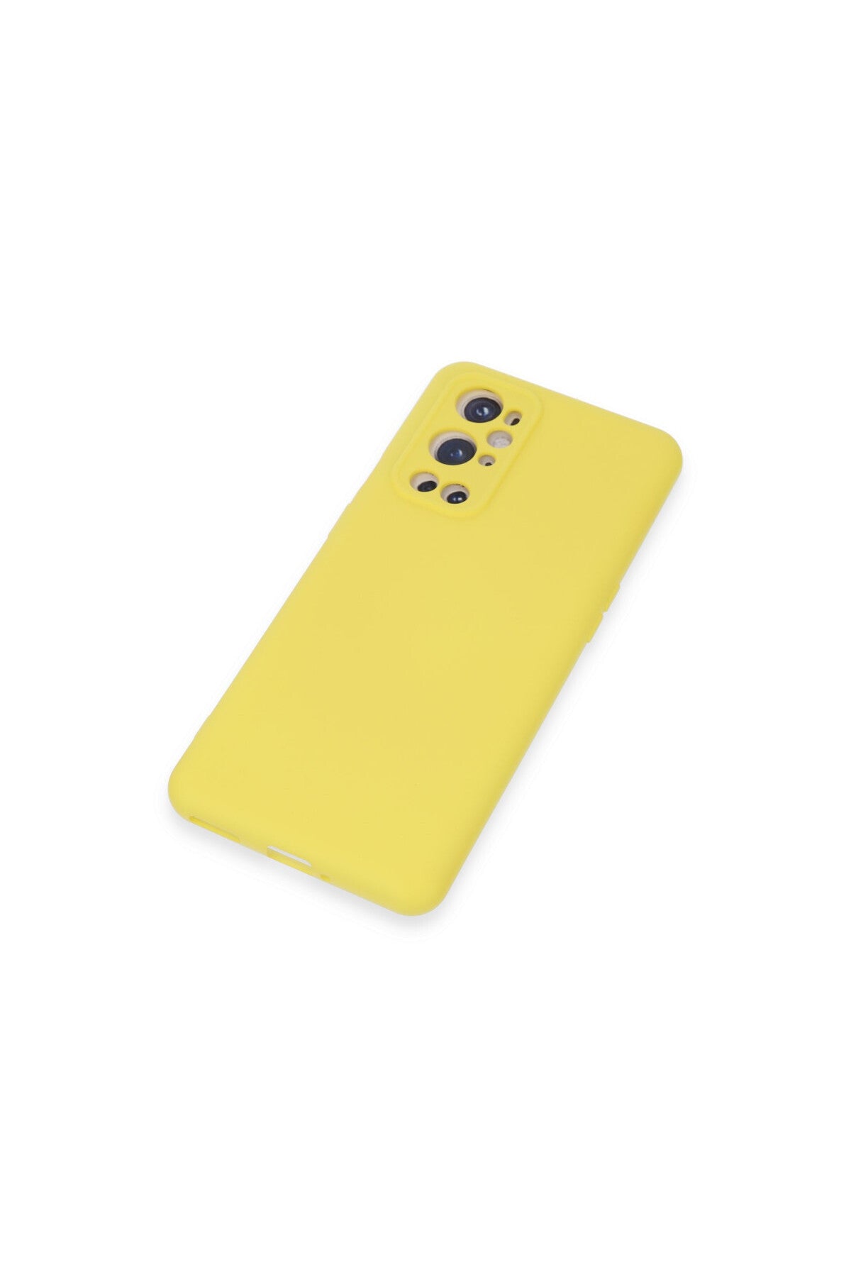 One Plus 9 Pro Kılıf Nano içi Kadife Silikon - Sarı