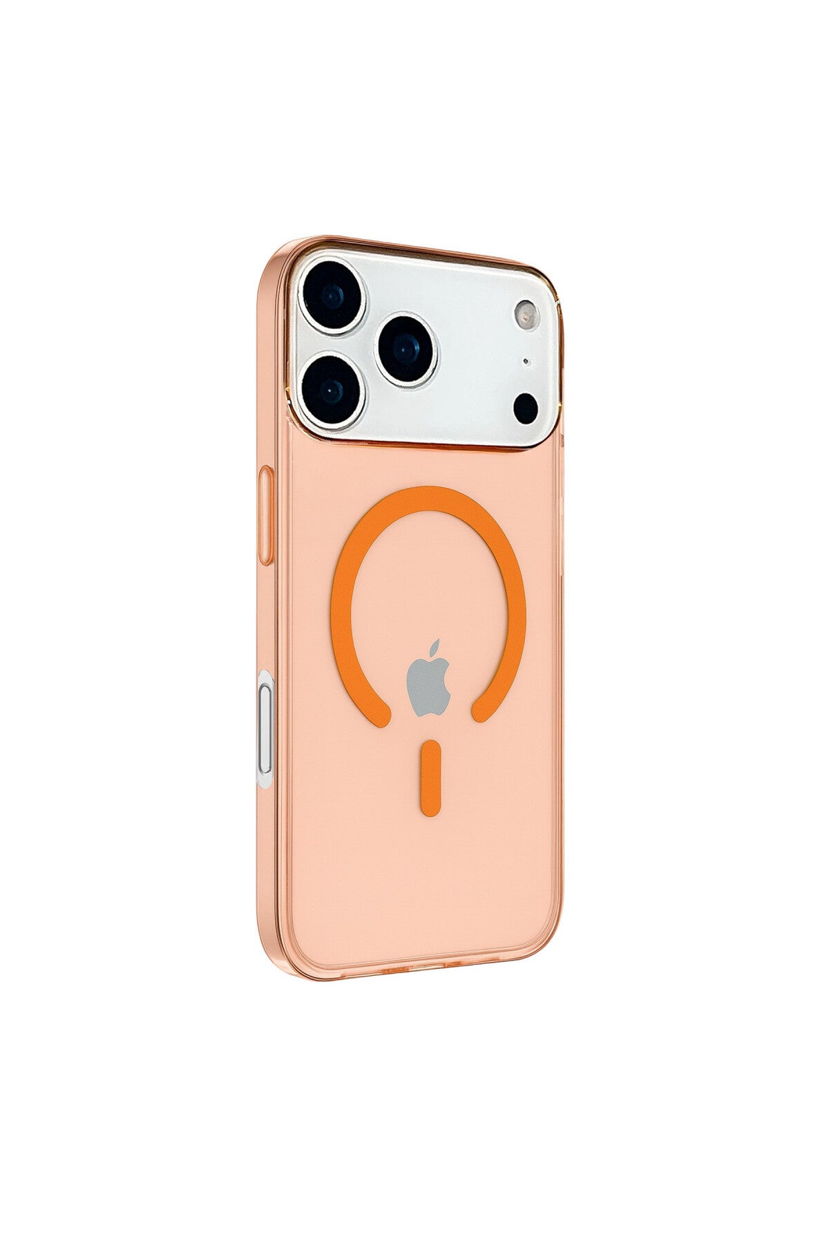 Apple iPhone 17 Pro Uyumlu Kılıf Pc Real Magsafe Kapak - Turuncu