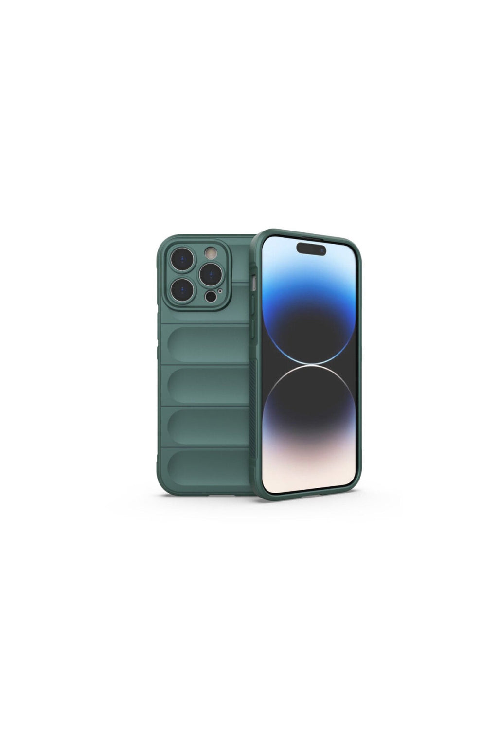 Apple iPhone 16 Pro Max Uyumlu Kılıf Optimum Silikon - Koyu Yeşil