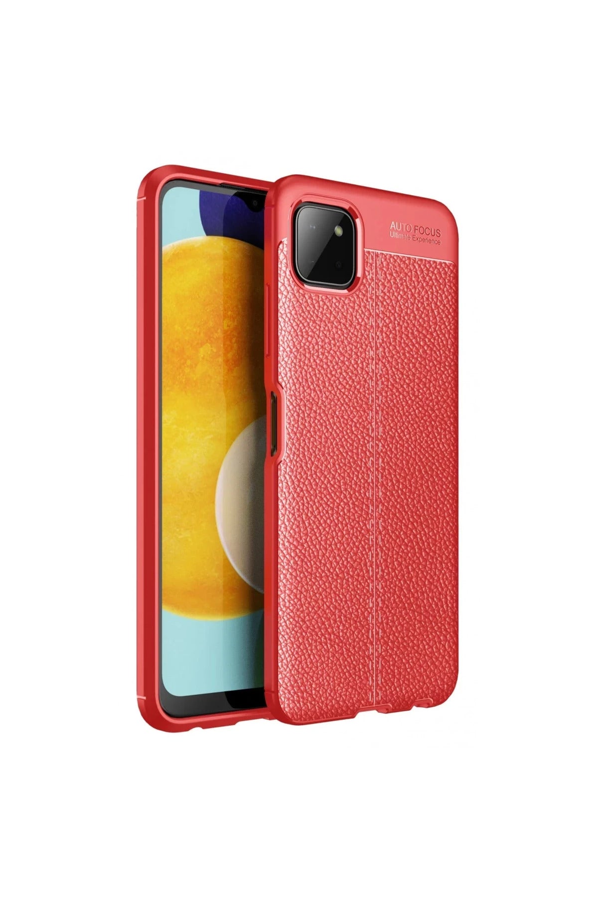 Samsung Galaxy A22 Uyumlu Kılıf Auto Focus Kapak - Kırmızı