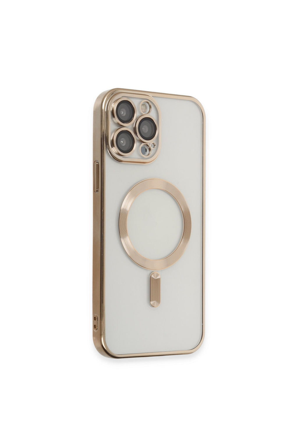Apple iPhone 15 Pro Uyumlu Kılıf Kross Magneticsafe Kapak - Gold