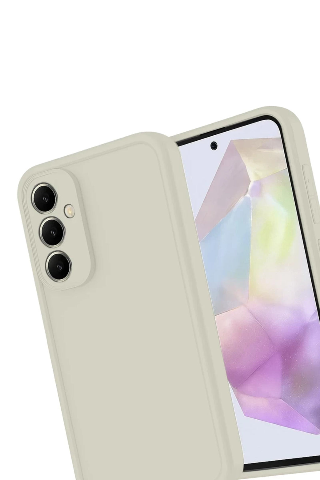 Samsung Galaxy A17 5G Uyumlu Viera Silikon - Krem