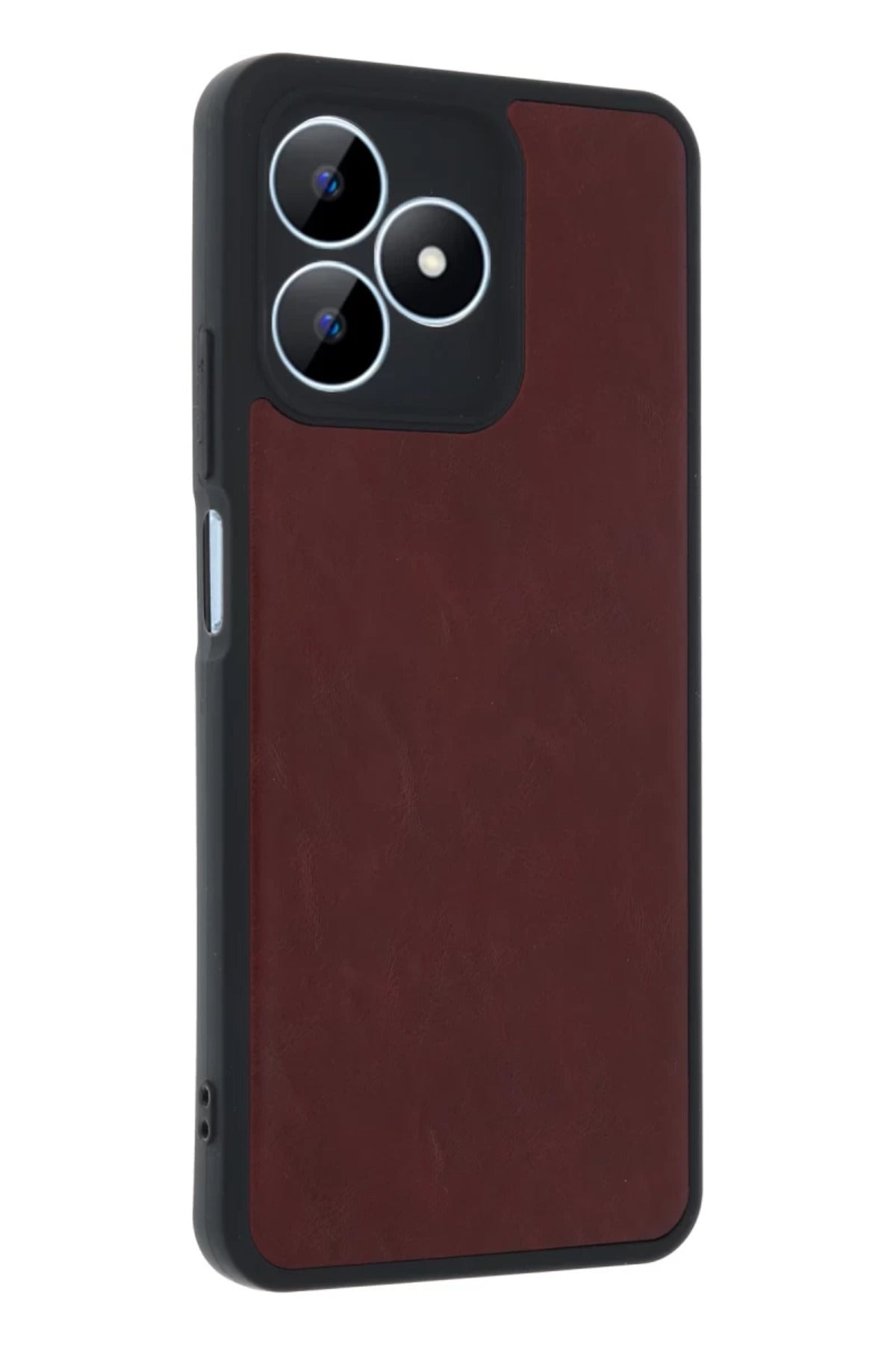 Realme Note 50 4G Uyumlu Kılıf Aras Deri Kapak - Bordo
