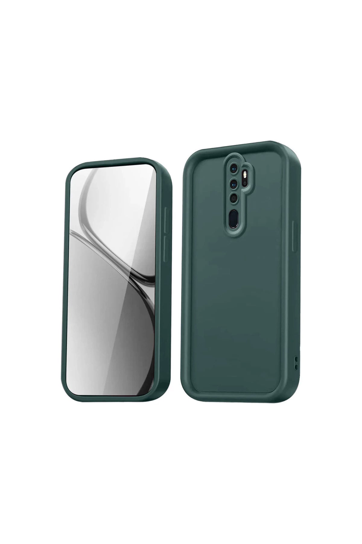 Xiaomi Redmi Note 8 Pro Uyumlu Kılıf Viera Silikon - Koyu Yeşil