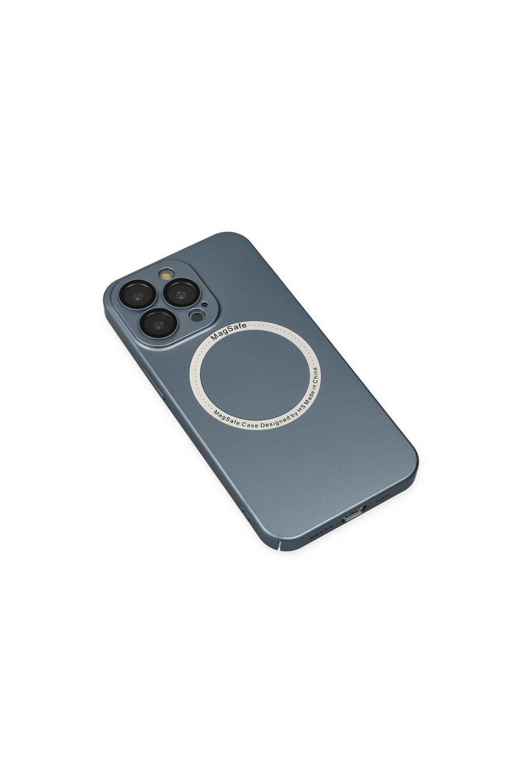 Apple iPhone 13 Pro Uyumlu Kılıf Jack Magneticsafe Lens Silikon - Sierra Blue