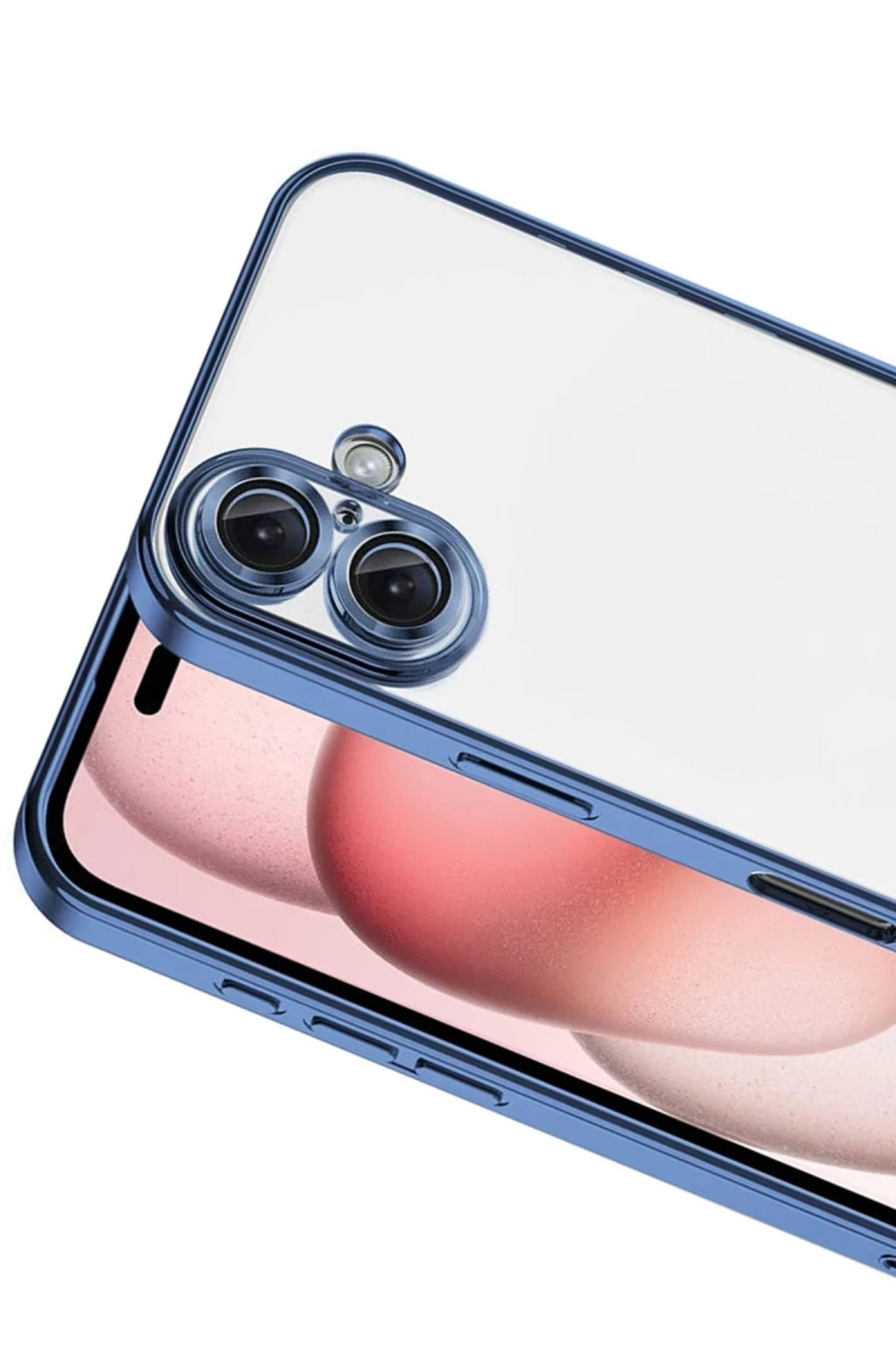 Apple iPhone 17 Uyumlu Lensli Silikon - Açık Mavi