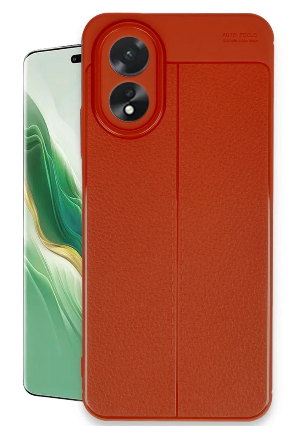 Oppo A38 Uyumlu Kılıf Auto Focus Kapak - Kırmızı