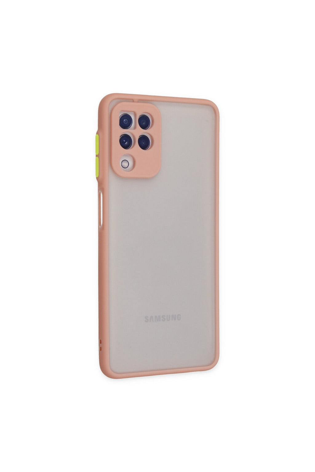 Samsung Galaxy A22 Uyumlu Kılıf Montreal Silikon Kapak - Pembe