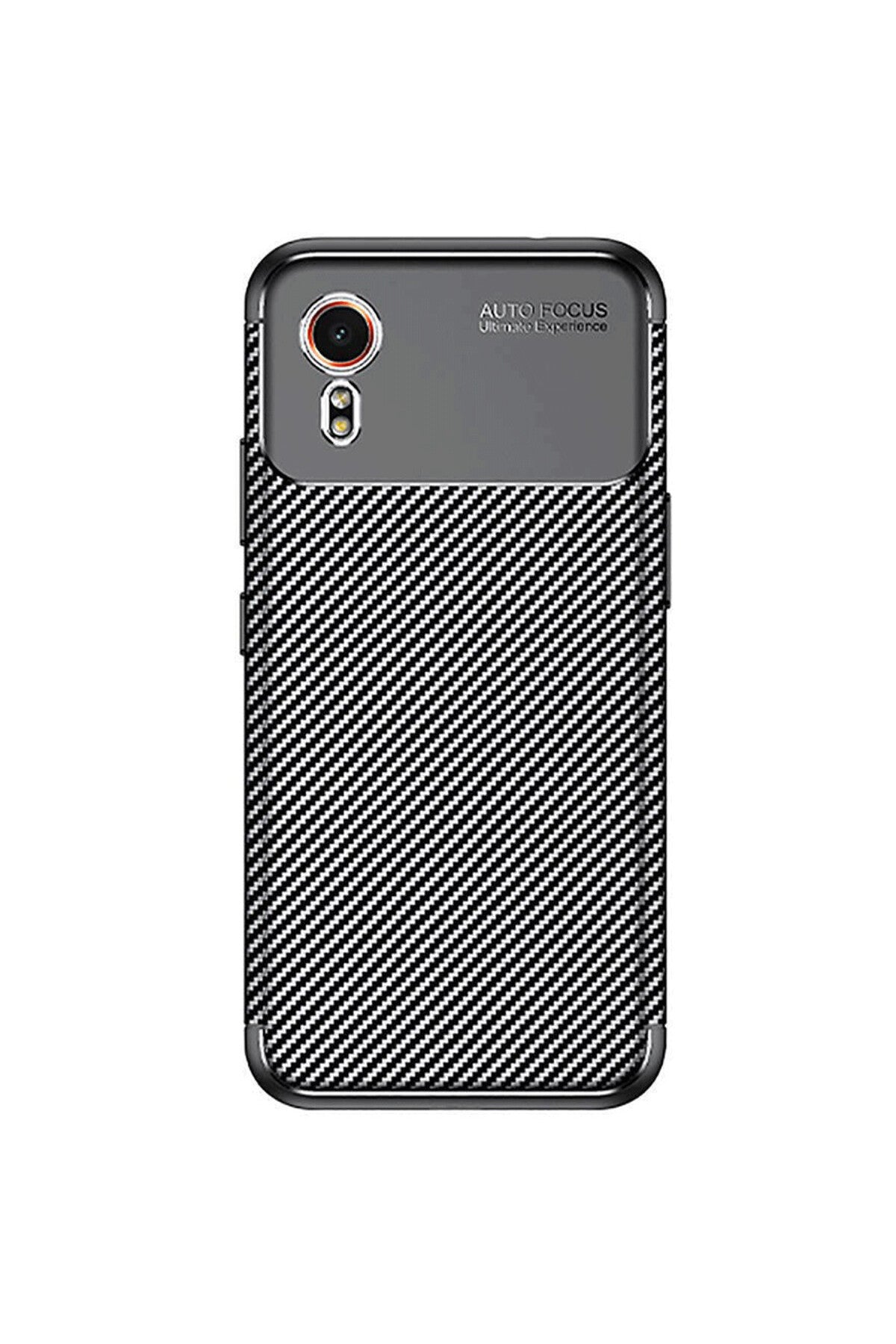 Samsung Galaxy XCover 7 Kılıf Auto Focus Karbon Kapak - Siyah