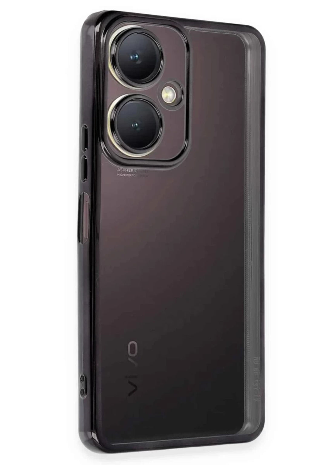 Vivo Y27 Uyumlu Kılıf Lensli Silikon - Siyah