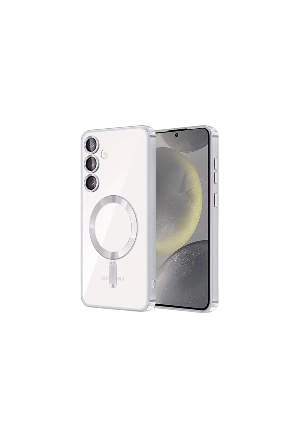 Samsung Galaxy S24 Uyumlu Kılıf Kross Magneticsafe Kapak - Titan Gri