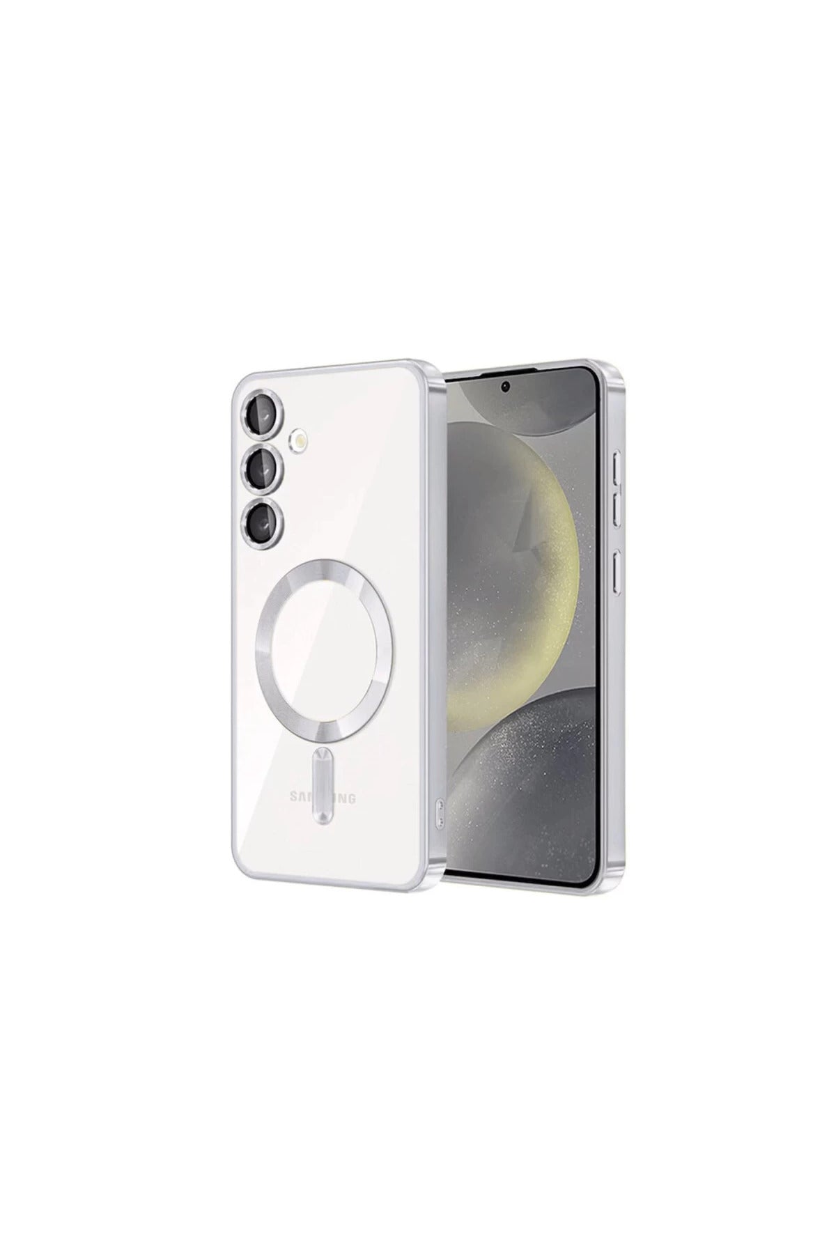 Samsung Galaxy S24 Uyumlu Kılıf Kross Magneticsafe Kapak - Titan Gri