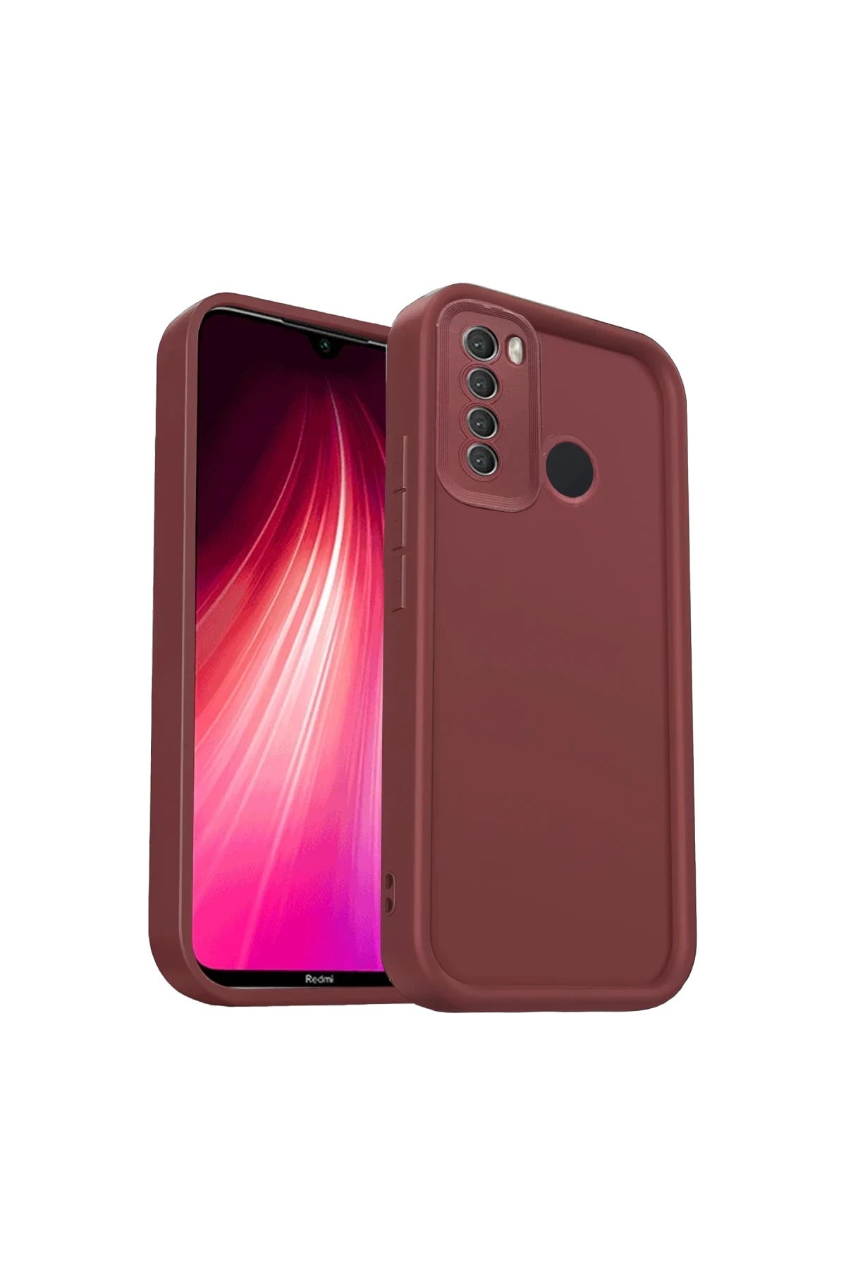 Xiaomi Redmi Note 8 Uyumlu Kılıf Viera Silikon - Bordo