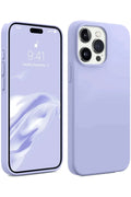 Apple iPhone 15 Pro Uyumlu Kılıf First Silikon - Lila