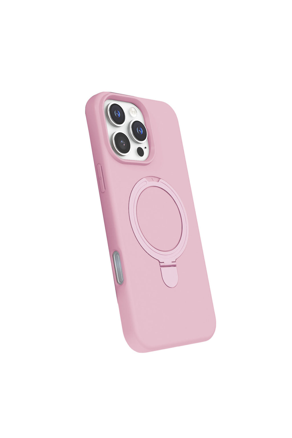 Apple iPhone 16 Pro Max Uyumlu Regal Magsafe Standlı Kapak - Açık Pembe