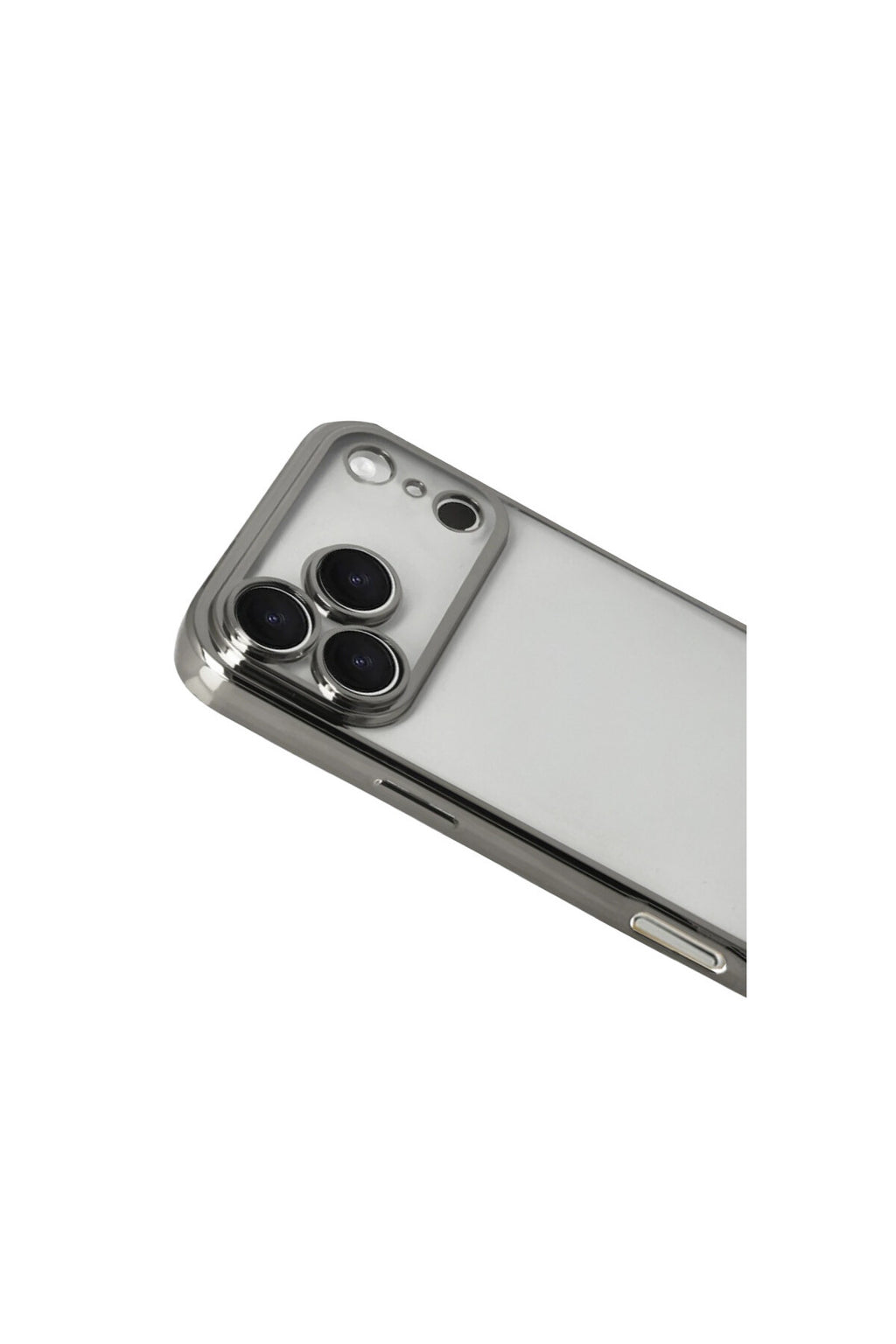 Apple iPhone 17 Pro Max Uyumlu Lensli Silikon - Titan Gri