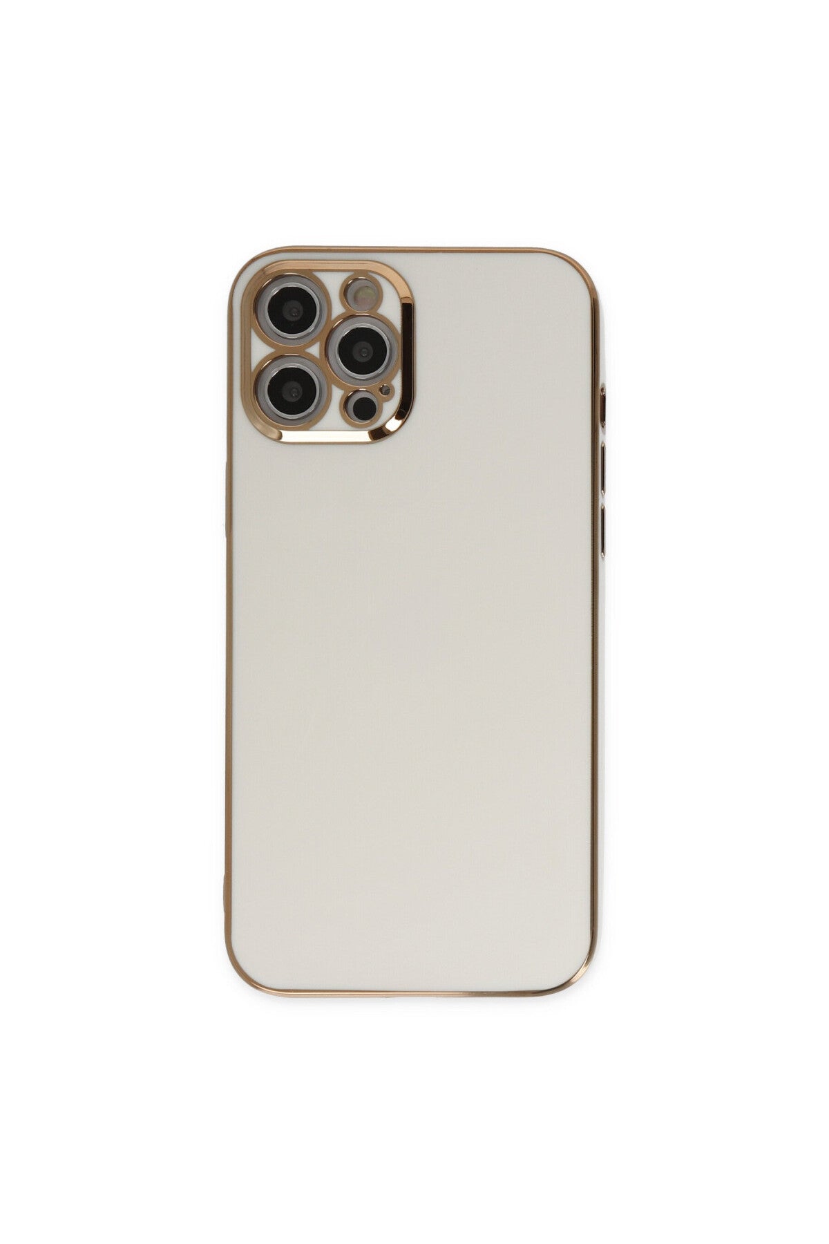 Apple iPhone 12 Pro Uyumlu Kılıf Volet Silikon - Beyaz