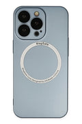 Apple iPhone 13 Pro Uyumlu Kılıf Jack Magneticsafe Lens Silikon - Sierra Blue