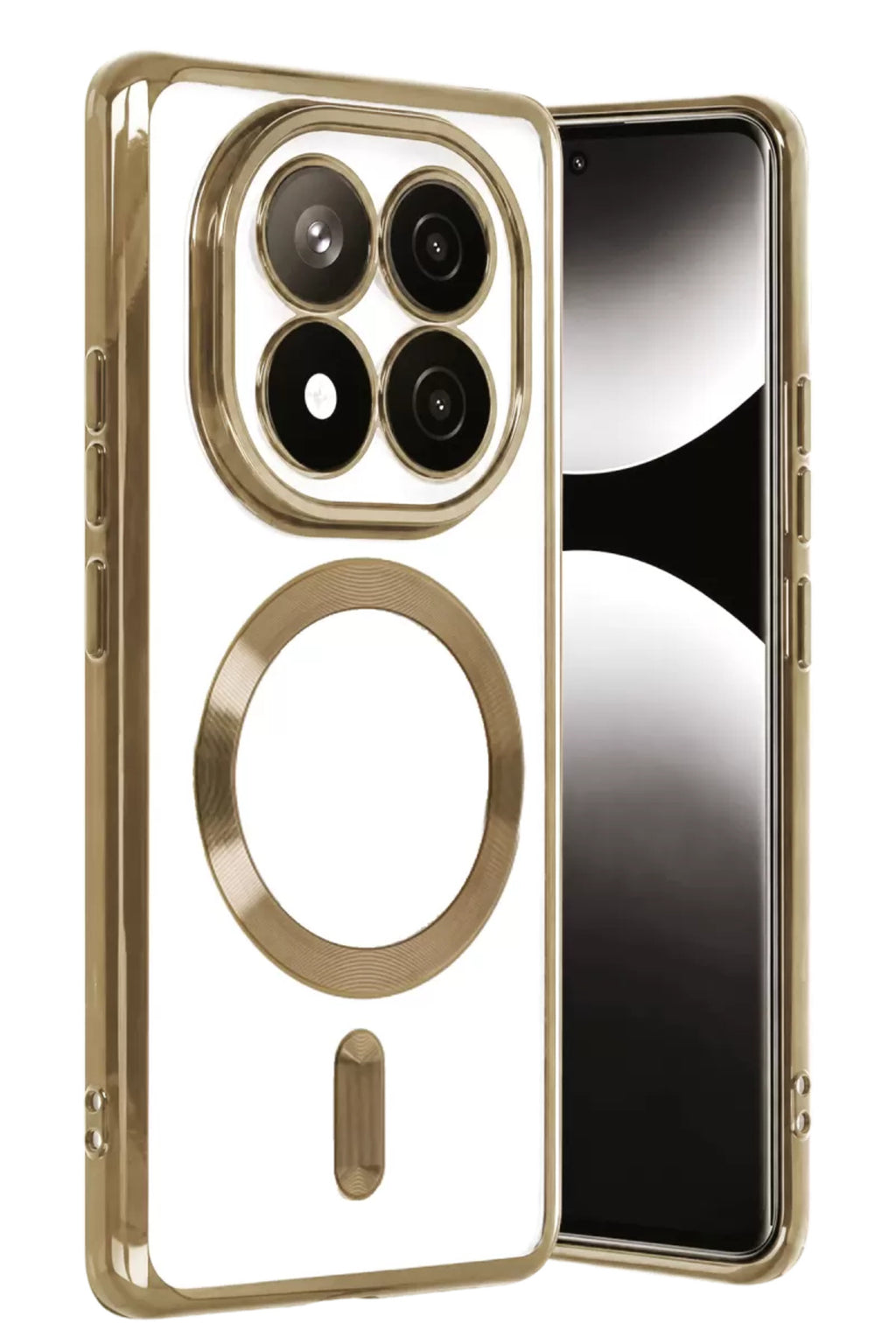 Xiaomi Redmi Note 15 Pro 4G Uyumlu Kross Magneticsafe Kapak - Çöl Titanyum