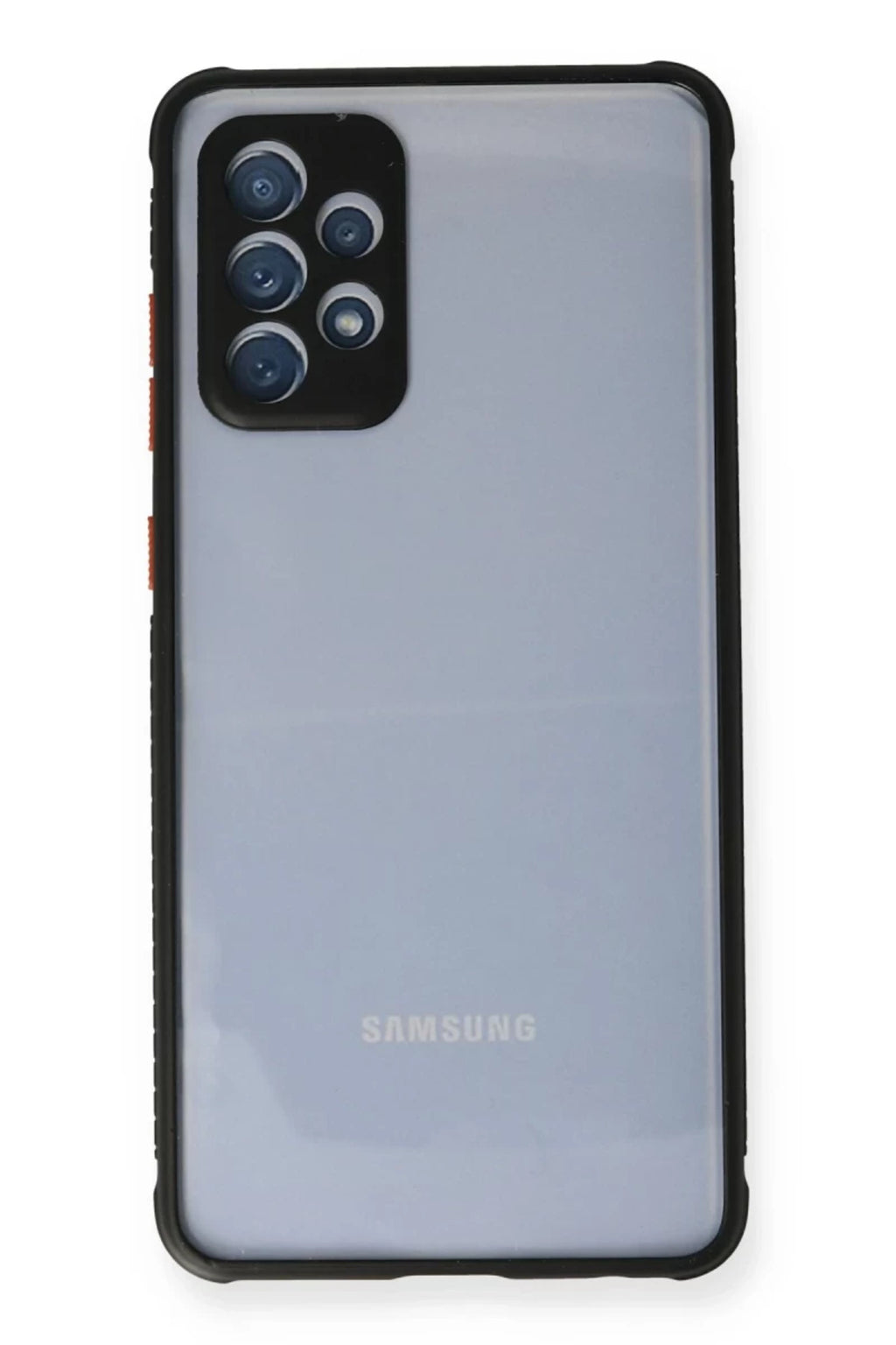 Samsung Galaxy A72 Uyumlu Kılıf Miami Şeffaf Silikon - Siyah