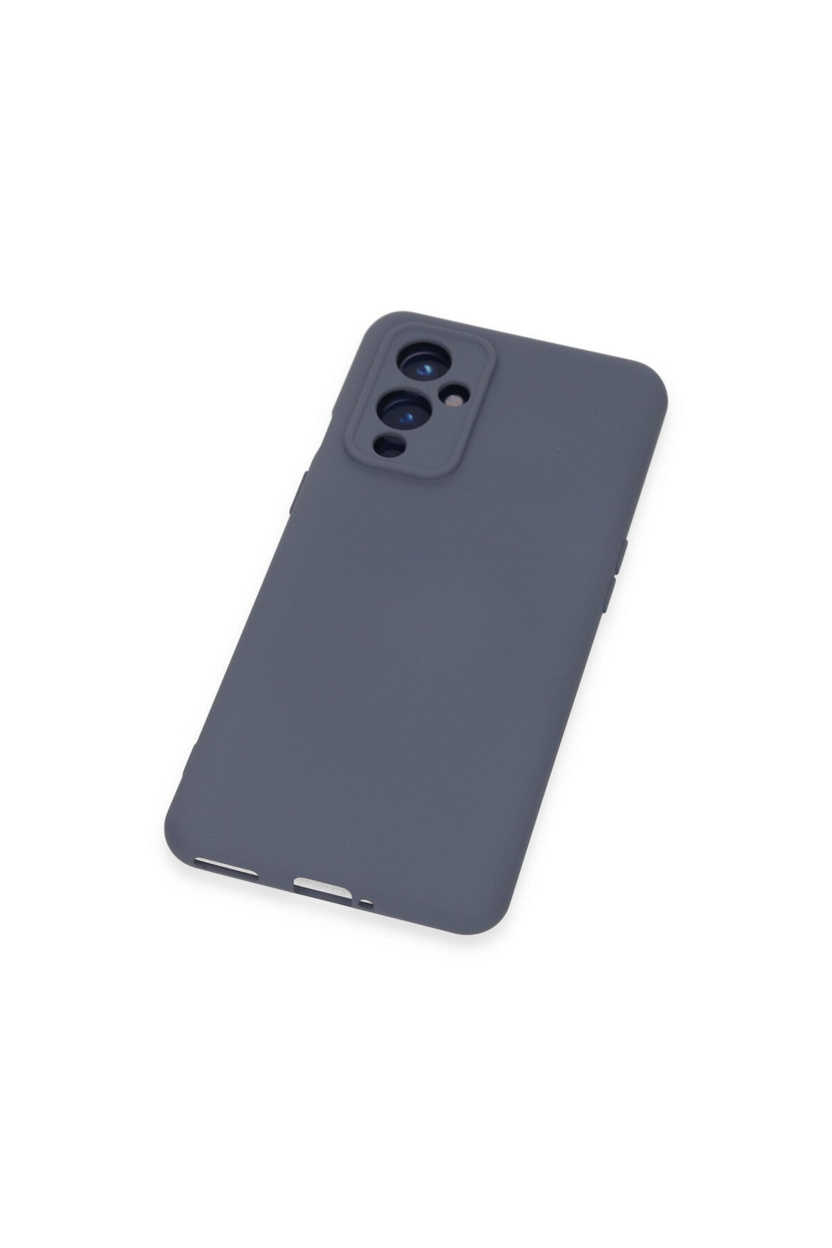 One Plus 9 Kılıf Nano içi Kadife Silikon - Gri